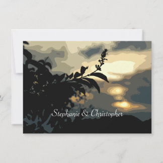 Invitaciones de Personalizado de Boda de silueta d