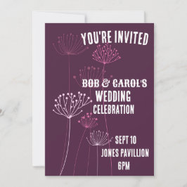 INVITACIONES DE PERSONALIZADO DE BODAS FLORALES DE