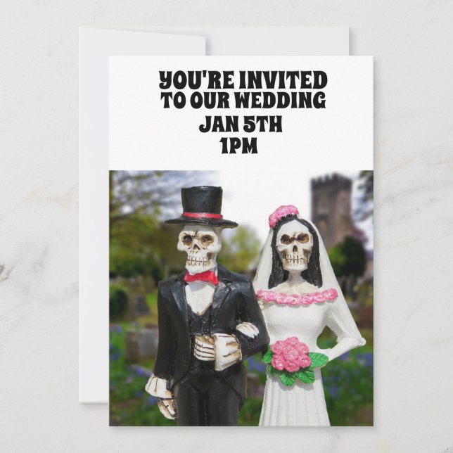 INVITACIONES DE PERSONALIZADO DE LA PAREJA DE BODA (Anverso)