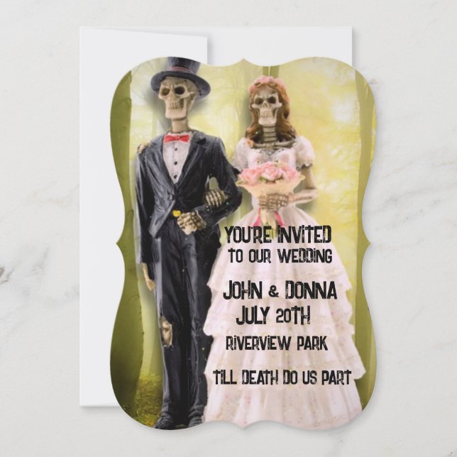 INVITACIONES DE PERSONALIZADO DE LA PAREJA DE BODA (Anverso)