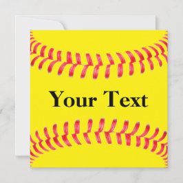 Invitaciones de personalizado en Softball