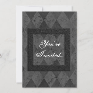 Invitaciones de Personalizado negro argla