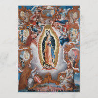 Invitaciones de personalizados de arte "Virgen de