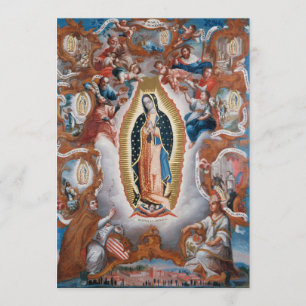 Invitaciones de personalizados de arte "Virgen de 