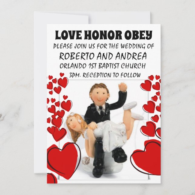 INVITACIONES DE PERSONALIZADOS DE BODAS DIVERSOS D (Anverso)