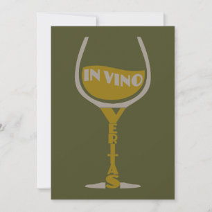 Invitaciones de personalizados de Vino Veritas