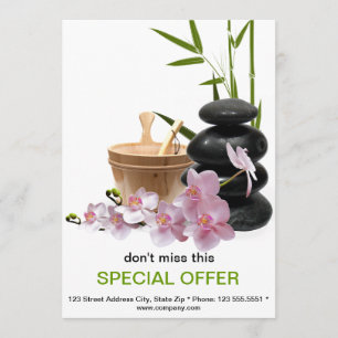 Invitaciones de Personalizados del SPA & Beauty Re