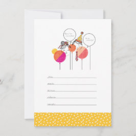 Invitaciones de personas Fiestas de 4,5" x 6,25"