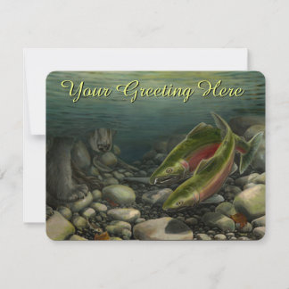 Invitaciones de pesca Arte de vida silvestre perso