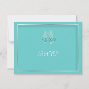 Invitaciones de PixDezines Seahorse RSVP para invi