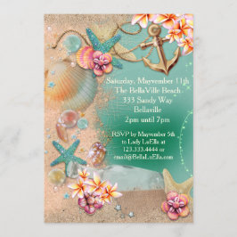 Invitaciones de playa y luau
