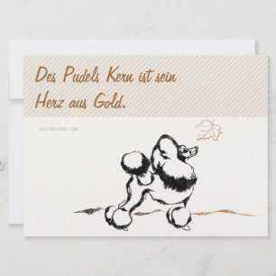 Invitaciones de Poodle