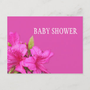 Invitaciones de postales de la ducha de bebé con f