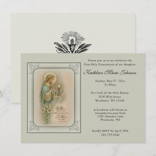 Invitaciones de Primera Comunión católica de Jesús