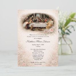 Invitaciones de Primera Comunión de Jesús Católico