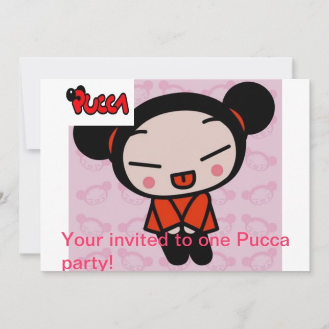Invitaciones de Pucca (Anverso)