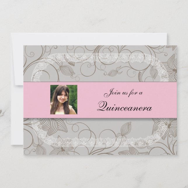 Invitaciones de Quinceanera (Anverso)