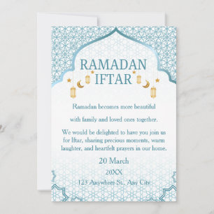 Invitaciones de Ramadan Mubarak – Iftar Familiar E