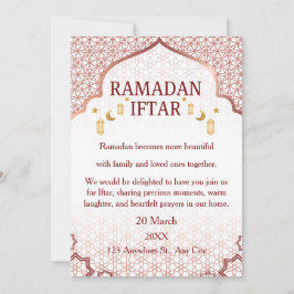 Invitaciones de Ramadan Mubarak – Iftar Familiar E