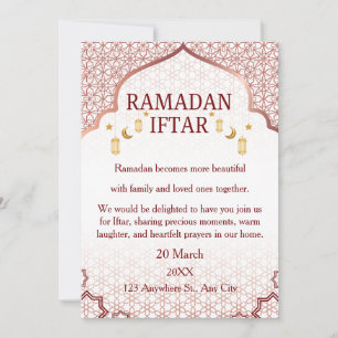 Invitaciones de Ramadan Mubarak – Iftar Familiar E