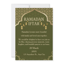 Invitaciones de Ramadan Mubarak – Iftar Familiar E