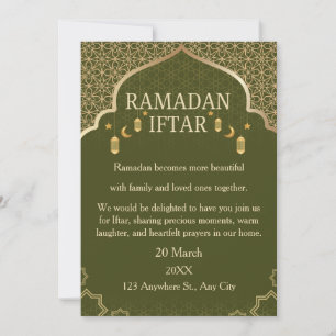 Invitaciones de Ramadan Mubarak – Iftar Familiar E