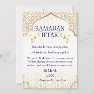 Invitaciones de Ramadan Mubarak – Iftar Familiar E