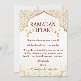 Invitaciones de Ramadan Mubarak – Iftar Familiar E