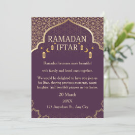 Invitaciones de Ramadan Mubarak – Iftar Familiar E