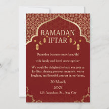 Invitaciones de Ramadan Mubarak – Iftar Familiar E