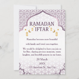 Invitaciones de Ramadan Mubarak – Iftar Familiar E