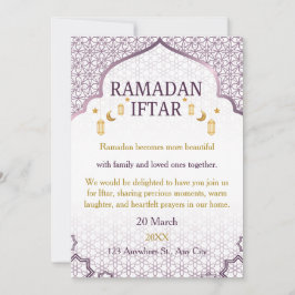 Invitaciones de Ramadan Mubarak – Iftar Familiar E
