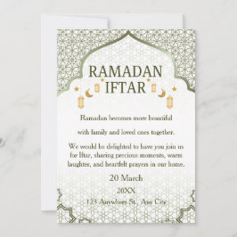 Invitaciones de Ramadan Mubarak – Iftar Familiar E