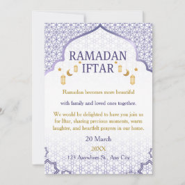 Invitaciones de Ramadan Mubarak – Iftar Familiar E
