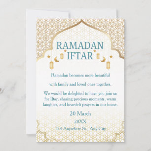 Invitaciones de Ramadan Mubarak – Iftar Familiar E