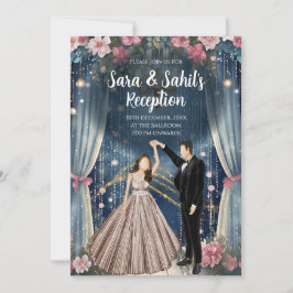 Invitaciones de recepción de boda digital india