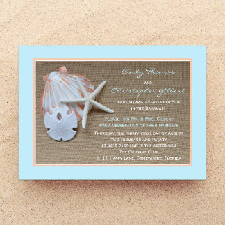 Invitaciones de recepción después de la boda - Arp