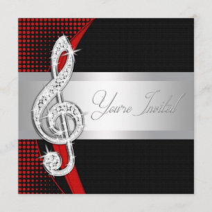 Invitaciones de Recital de Clave de Sol de Música
