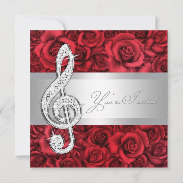 Invitaciones de Recital de Música Clave de Sol Red (Anverso)