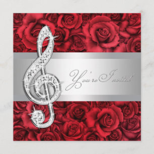 Invitaciones de Recital de Música Clave de Sol Red