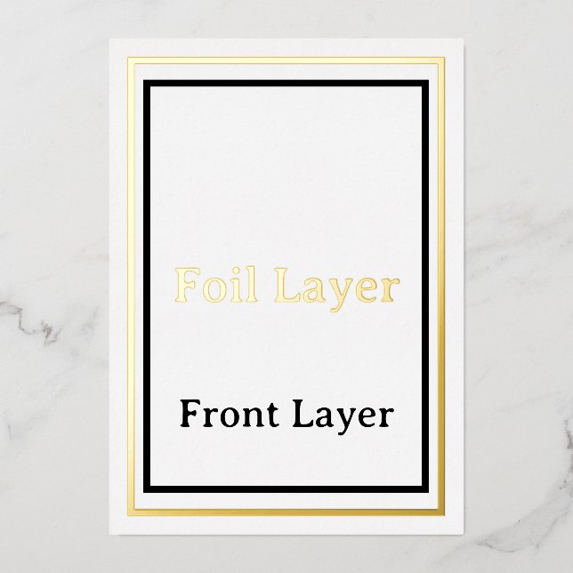 invitaciones de Relieve metalizado de prueba (Anverso)