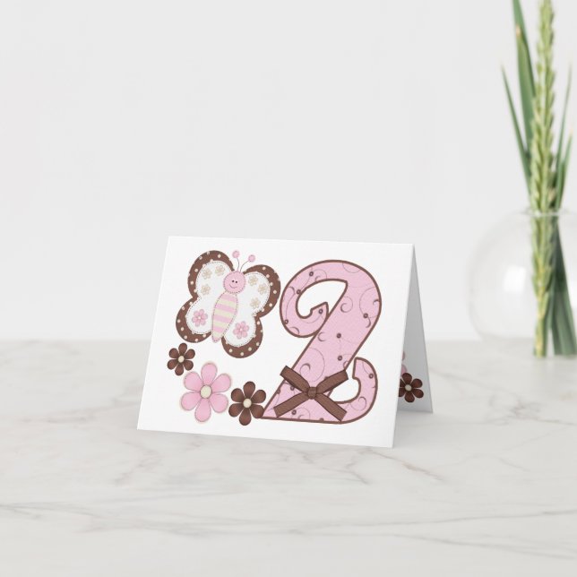 Invitaciones de relleno de mariposa rosa para el s (Anverso)