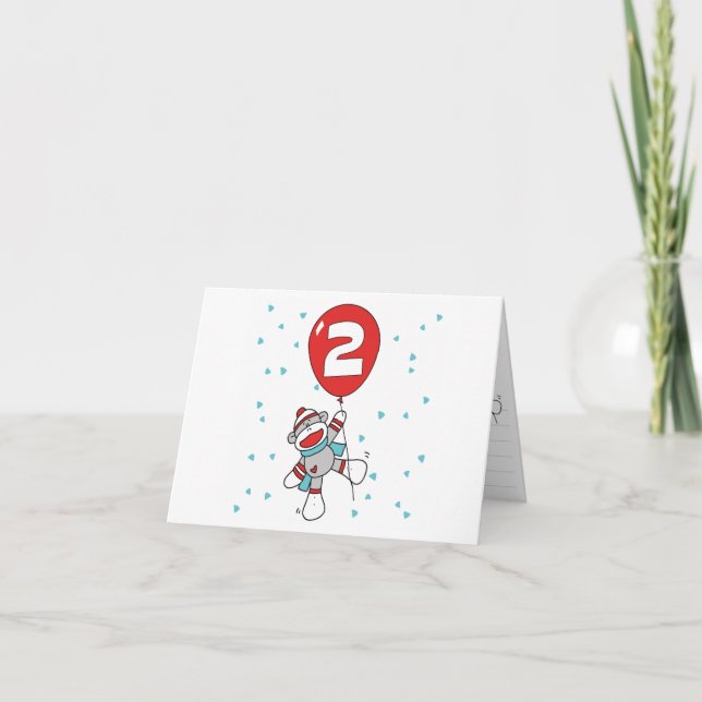 Invitaciones de relleno de segundo cumpleaños del  (Anverso)