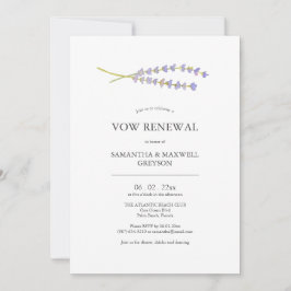 Invitaciones de Renovación de Votos Aquarela Lavan