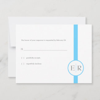 Invitaciones de respuesta de Aqua Marigold
