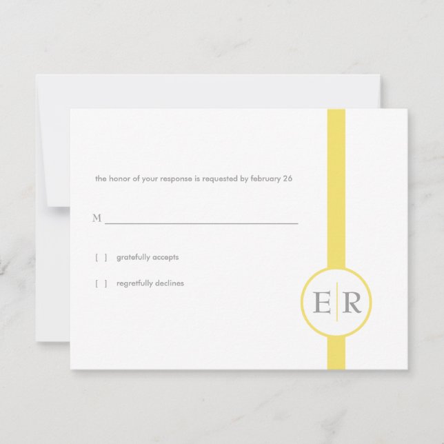 Invitaciones de respuesta Marigold (Anverso)