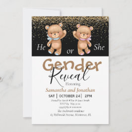 invitaciones de revelación de género lindas