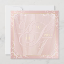 Invitaciones de Rosa Gold y Rubor