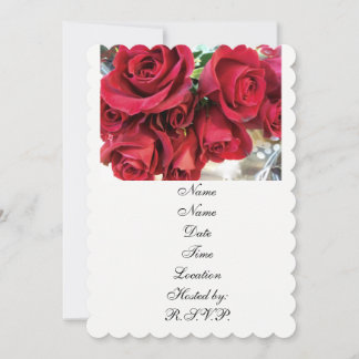 Invitaciones de rosa roja