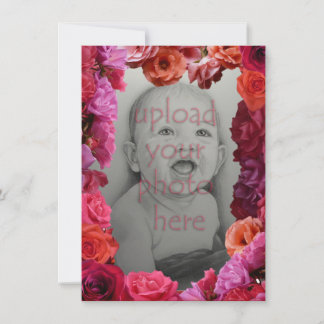 Invitaciones de Rosas Personalizadas Tarjetas de